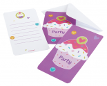 Cartons d'invitation Cupcake
