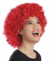 Perruque afro rouge adulte